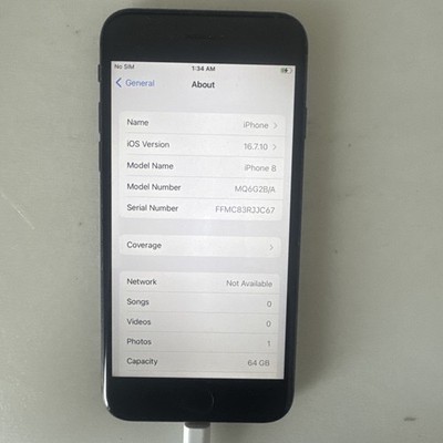 Apple iPhone 8 Plus 64GB entsperrt schwarz - UK Handys - GUT B+