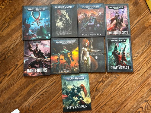 Warhammer 40K Rulebook & Codex Bundle Lot RPG Book Bundle 40,000 Games Workshop