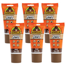 Gorilla High Performance Wood Filler: 6 oz. tube Walnut  6 Items 
