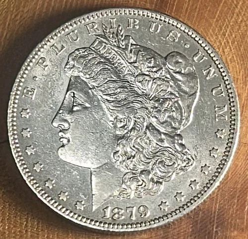 1879-O Morgan Silver Dollar AU+ Strong Eye Appeal & Luster