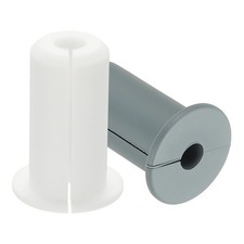 4 Pcs 3/4" Wall Grommet Cable Routing Kit for 0.3" 7.5mm Hole White/Gray