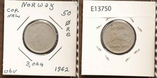 *Norway Coin, 50 Ore 1962 [E13750]8a7