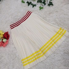 USED GUCCI WHITE LACE PLEATED SKIRT DRESS FOR BEAUTIFUL LEGS GOOD