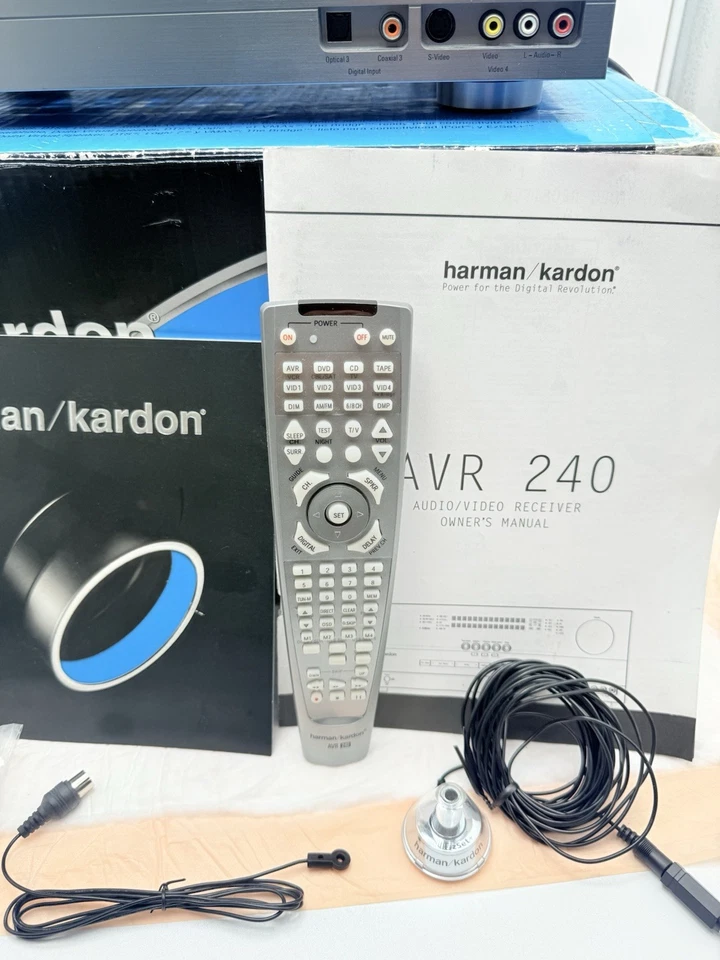 Harman Kardon AVR 240 7.1 Channel 50 WPC Stereo Receiver Perfect Working Cond. - Image 3 of 4
