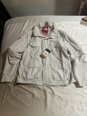 Supreme x North Face Trekking Convertible Jacket White Stone Ivory SS22 Large