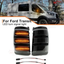 2x Dynamic LED Door Wing Mirror Indicator Lamp For 2014-2025 Ford Transit MK8