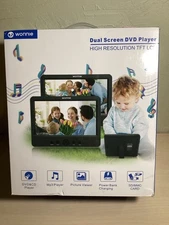 WONNIE 10.5" Two DVD Players Dual Screen for Car