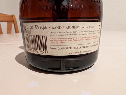 Grand Marnier Triple Orange Liqueur 0,7L 40% alte Abfüllung - Bild 2 von 2