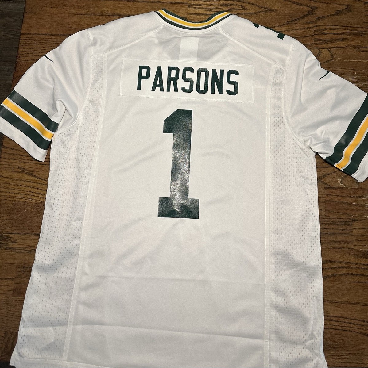 Green Bay Packers Micah Parsons #1 Nike White 2025 Official NFL