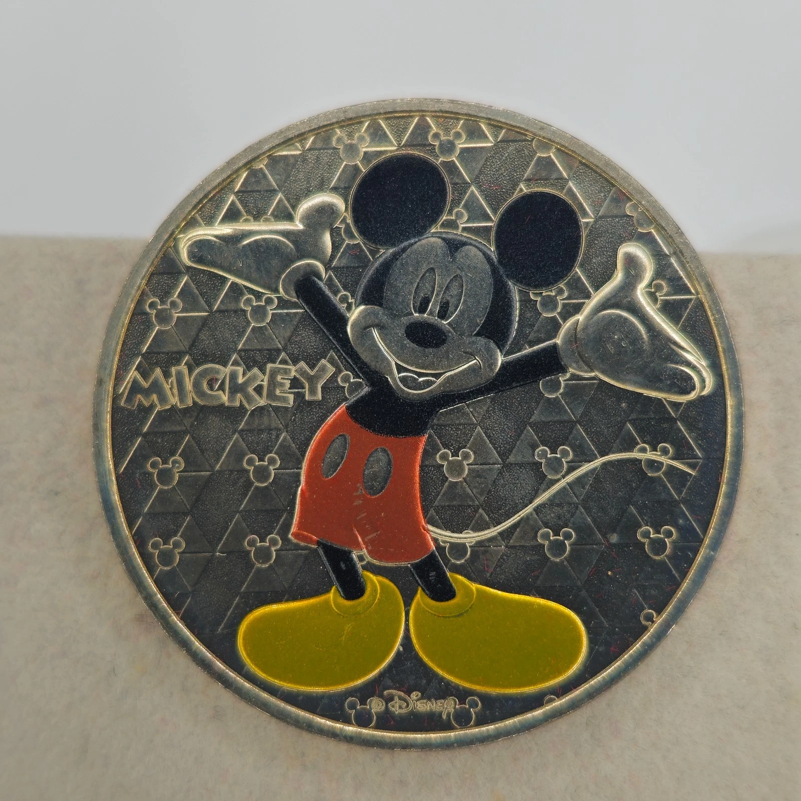 Mickey Disney Coloré - Jeton Touristique Médaille Souvenir Monnaie de Paris