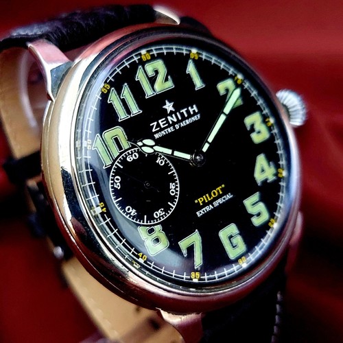 Zenith Vintage Swiss Watch Military WW2 Marriage Men's Wrist Watch Serviced - Picture 2 of 17