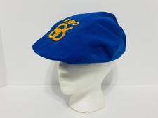 Vintage WORLD EXPO 86 Vancouver Embroidered Logo Hat Blue Flat Newsboy Cap