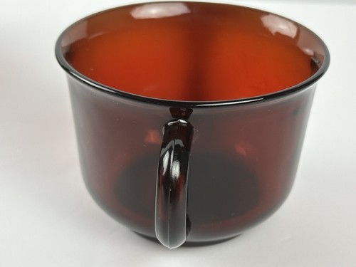 Set Of 4 Arcoroc Classique Ruby Red 2 1/2” Tea Cup Coffee Mug-Vtg Red Glass - Picture 5 of 9