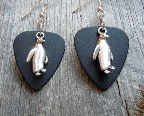 Pendientes púas para guitarra Penguin Charm - elige tu color - Imagen 4 de 8