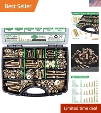 523PCS Grade 8 Heavy-Duty Bolts and Nuts Assortment - Complete Fastener Kit
