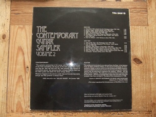THE CONTEMPORARY GUITAR SAMPLER: VOLUME 2 LP (TRANSATLANTIC RECORDS, 1970) VG/VG - Picture 2 of 4
