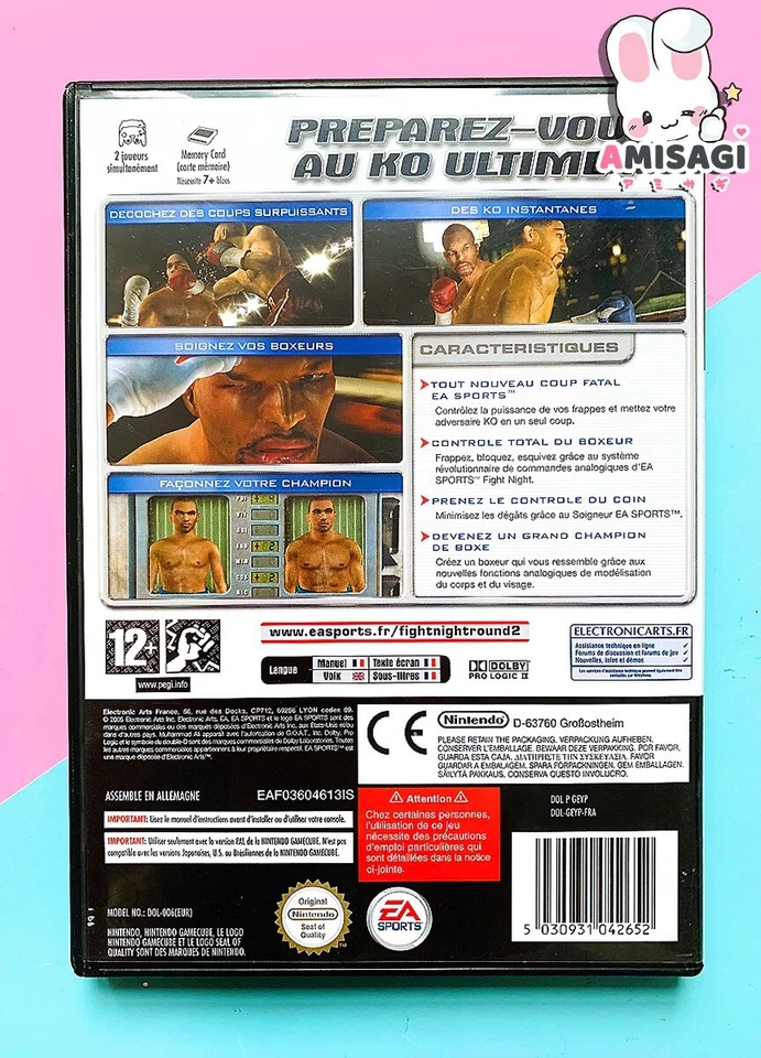 Fight Night Round 2 - Nintendo Gamecube Game Retro Pal Fr Condition Good - Image 2 of 3