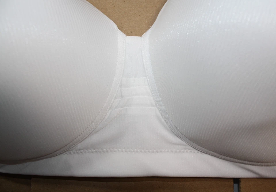 NWT VANITY FAIR keep your cool wire free BRA 71355 breathable full figure WHITE - Image 3 of 4