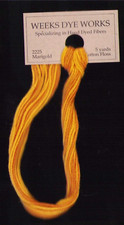 Weeks Dye Works Hand Dyed Floss 2225 MARIGOLD 5 yd Cross Stitch Needlepoint