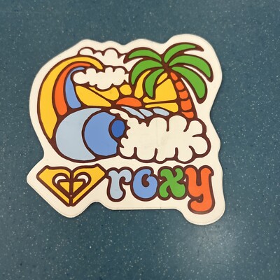Roxy Vintage Beach Wave Sticker