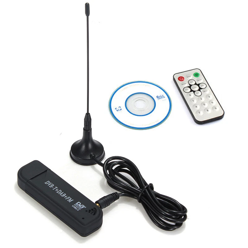 USB 2.0 Digital DVB-T SDR DAB FM HDTV Tuner Receiver Computer PC to TV Stick - Image 3 of 4