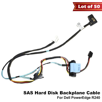 Lot of 50 Dell PowerEdge R240 SAS/SATA Hard Disk Backplane Cables VG7KV 02KN4G