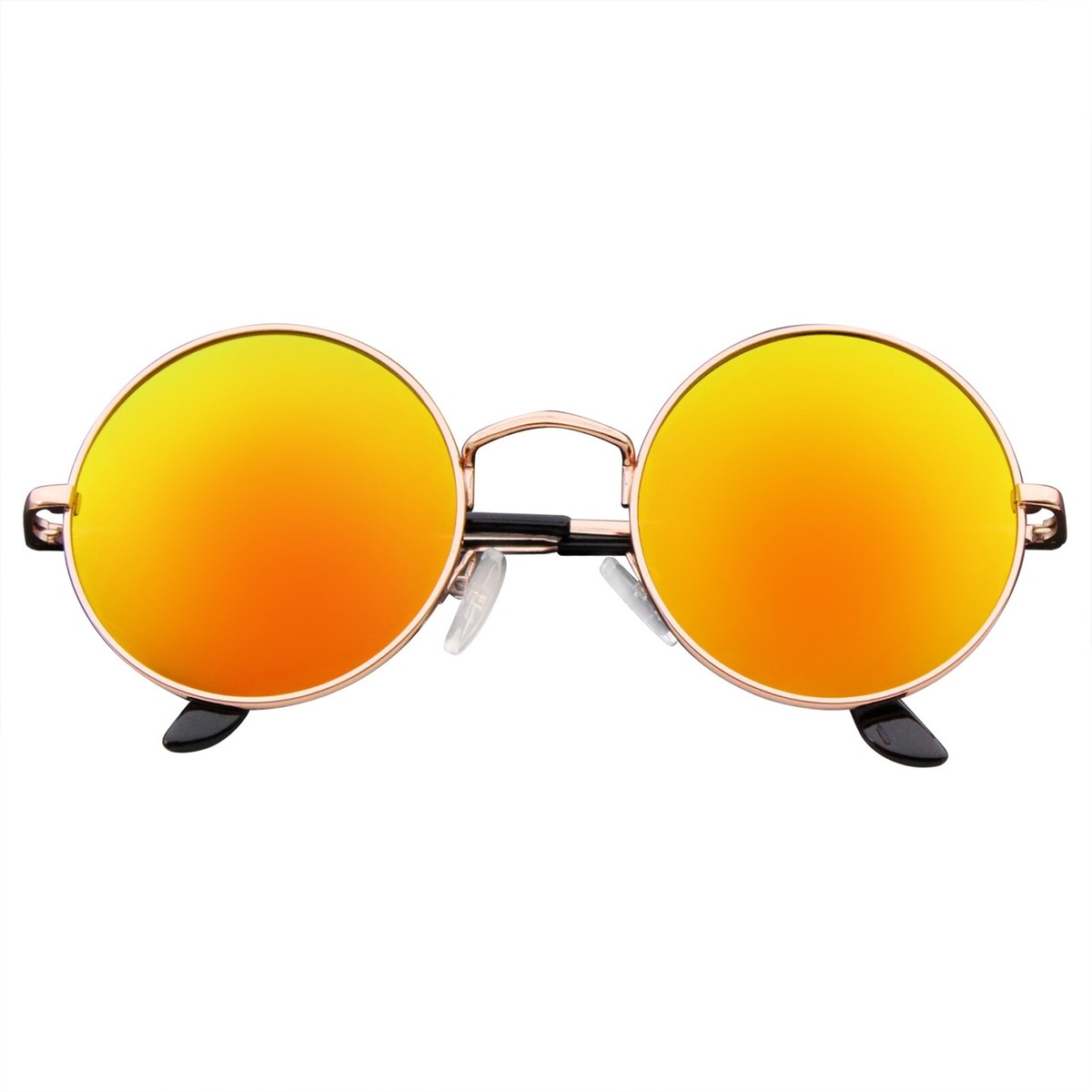 John Lennon Sunglasses Round Hippie Shades Retro Reflective 
