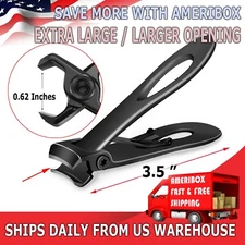 Heavy Duty Extra Large Toe Nail Clipper For Thick Hard Nails Cutter Stainless US