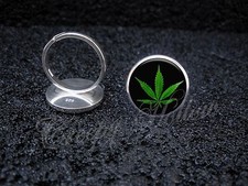 925 Sterling Silver Adjustable Ring Marijuana Leaf Pro Legalization Weed