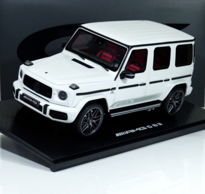 Mercedes Benz G63 AMG V8 Edition 55 white / dank gray rims 1:18 GT890 GT SPIRIT