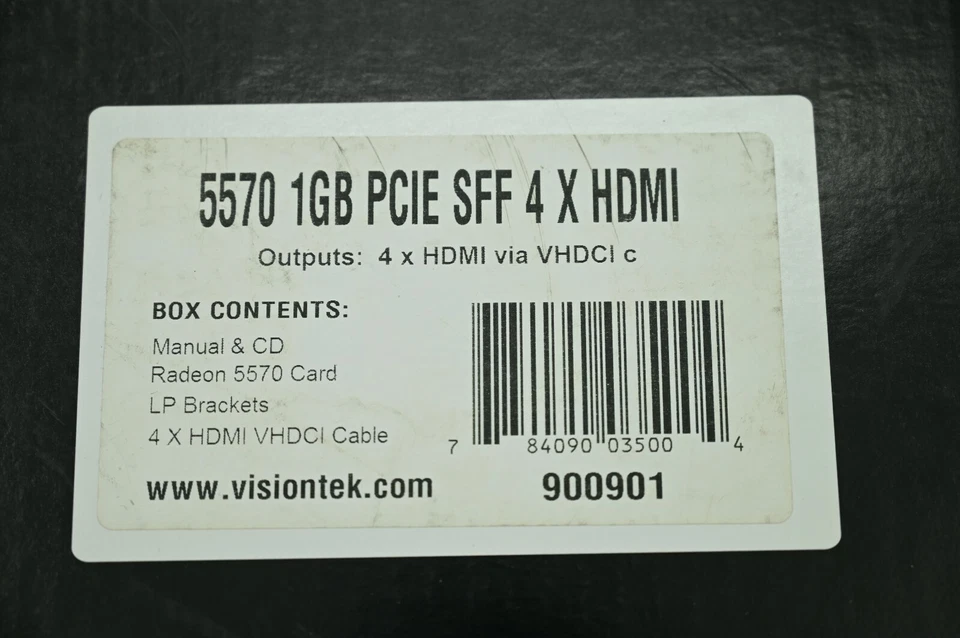 New VisionTek 900901 Graphic Card 5570 1GB With Manual VHDCI Cable - Image 3 of 3