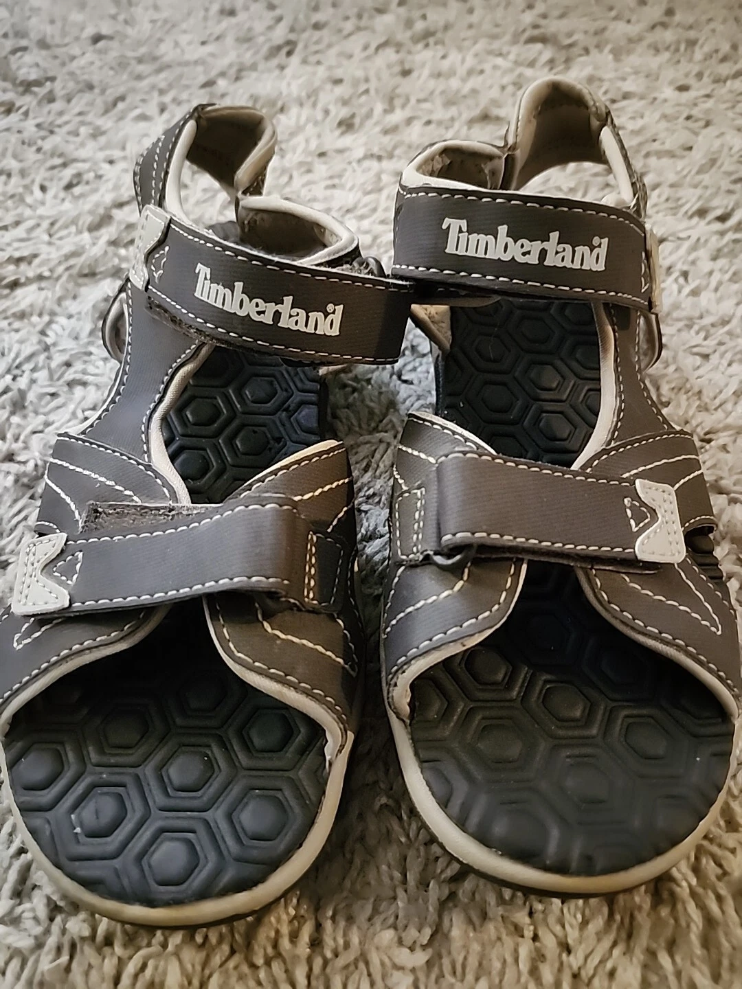 Timberland sandali con cinturino marrone ragazzo taglia 3