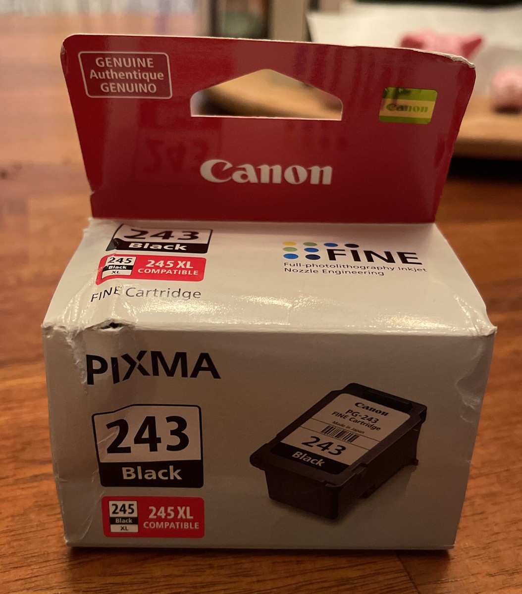 CANON 243 BLACK INK CARTRIDGE ORIGINAL GENUINE (PG-243) NEW IN BOX