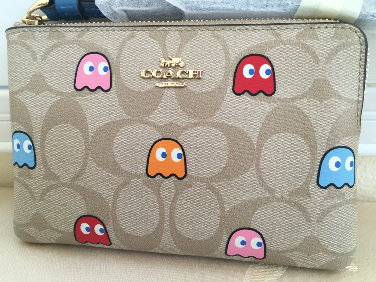 新品 LARGE PHONE WALLET PACMAN COACH(2165 長財布
