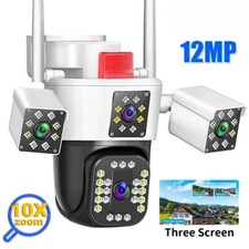 12MP WiFi PTZ Camera Outdoor Security Protection Auto Tracking Surveillance CCTV