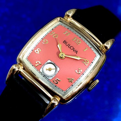 SALE! □ BULOVA/ブローバ 手巻き、スモセコ、10金 カレンダーベルト 