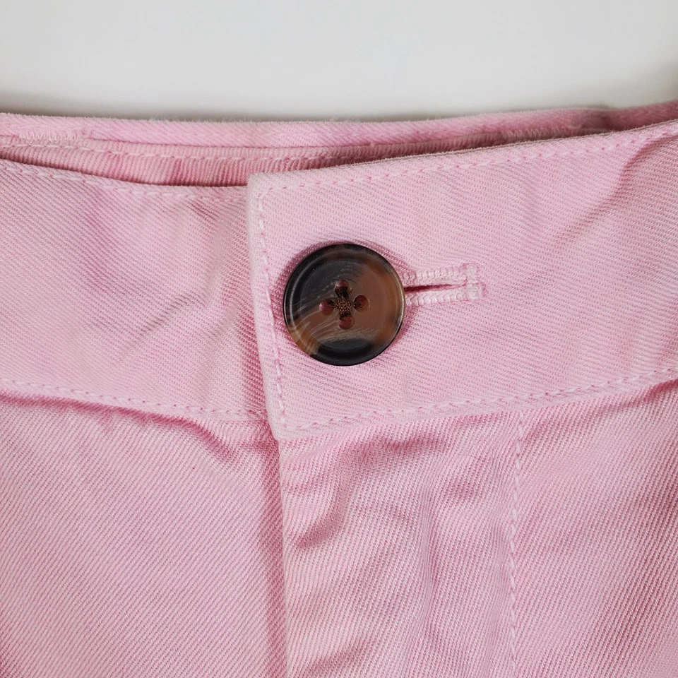 Pantalones Cortos Brooks Brothers Para Hombre 30 Bermudas Rosa Chino Frente Plano Rojo Vellón Preppy Foto 3 de 4