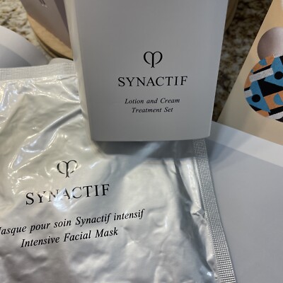 CLE DE PEAU BEAUTE LOTION CREAM SET SYNACTIF INTENSIVE FACIAL MASK