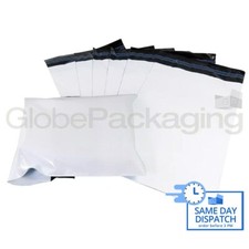 200 x starke wei&szlig;e 6x9" kleine Versandtaschen Post Poly Versandtaschen 6"x9" (170x240 mm)