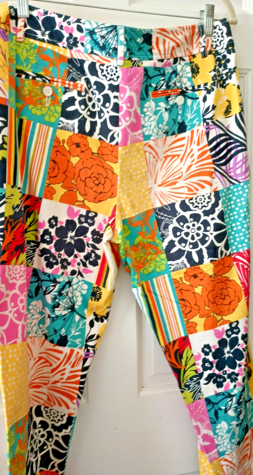 Madison Studio Patchwork Print Golf Pants Cropped… - image 5