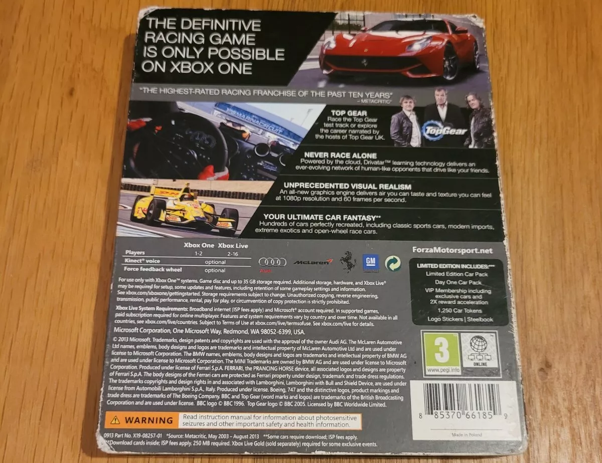 Forza Horizon 4 Custom Made Steelbook Case For PS3/PS4/PS5/ Xbox