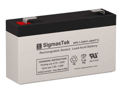 6V 1.4AH Rechargeable Replacement Battery For Consent Battery GS61-3 6V 1.2AH