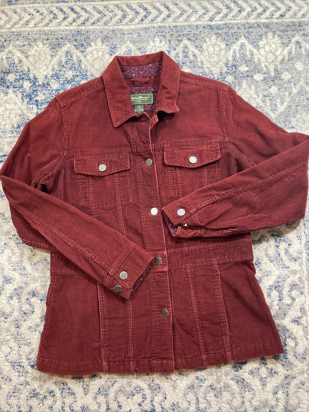 Eddie Bauer Women's Corduroy Jacket, Size Medium Gem
