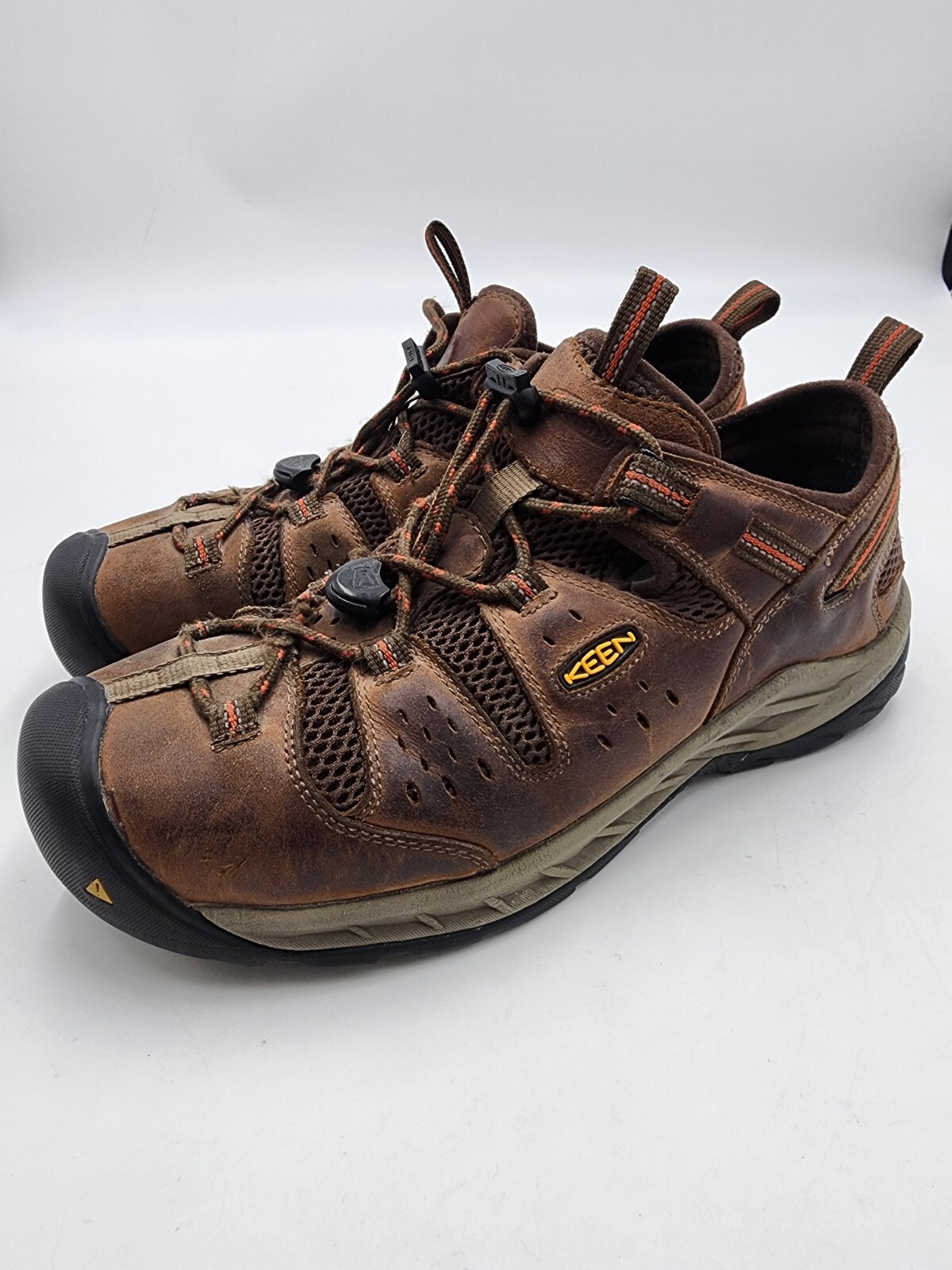 Scarpe da lavoro escursionismo uomo KEEN Utility Regen punta acciaio marrone 11 5D ASTM F2413 18 EH