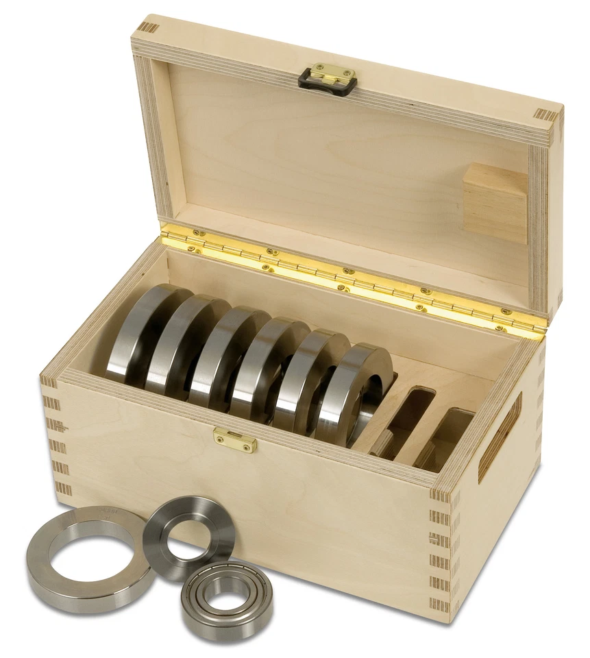 Anlaufring-Satz mit Kugellager D=90, 100, 105, 110, 115, 120, 125 GUHDO in Etui