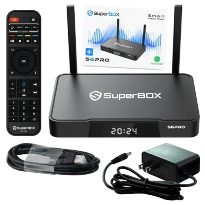 SuperBox S6 Pro  Media Player Smart TV Box Ultimate Streaming Solution Fast Ship