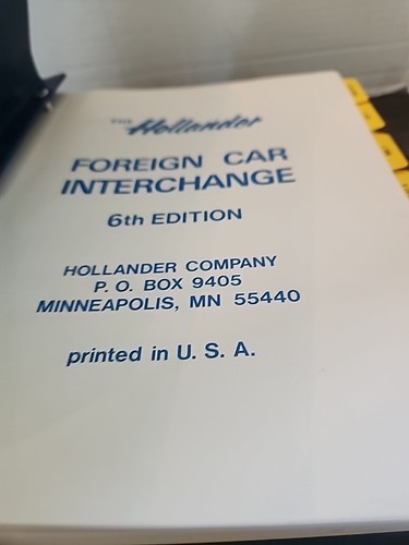 Hollander Manual 6th Foreign Interchange Edition 1960-1981 - Picture 7 of 16