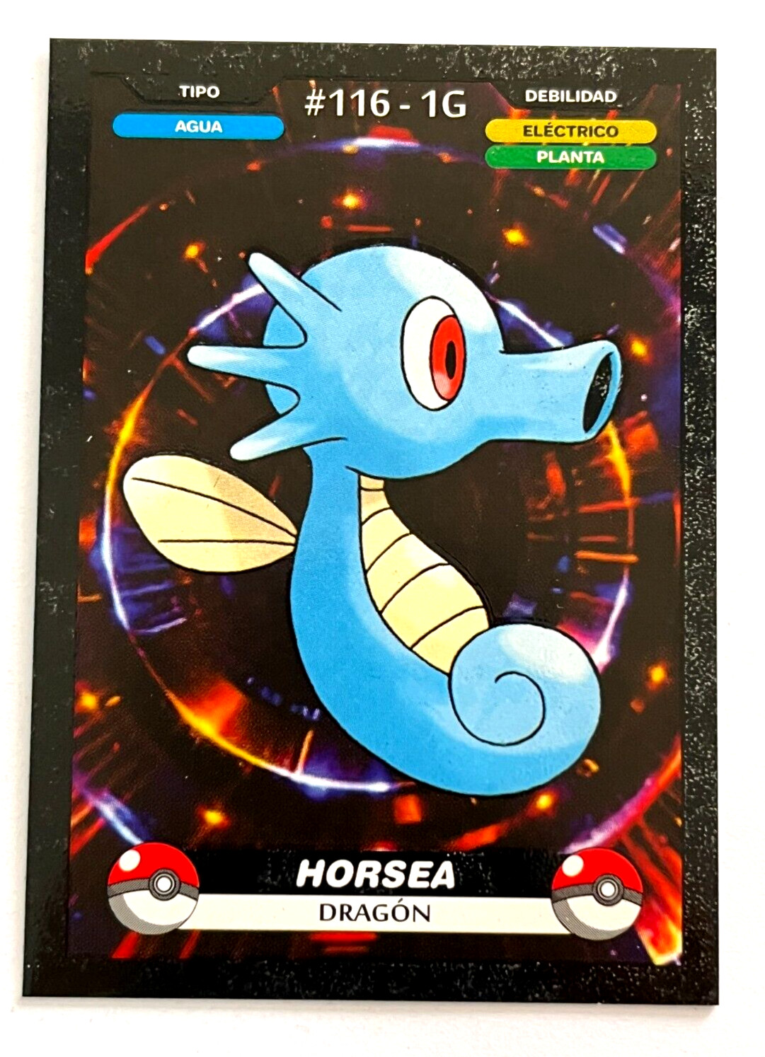 2025 POKEMON KANTO CREALASER TCG Card #116 HORSEA Peru Edition