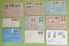 Konvolut Briefumschl&auml;ge Einschreiben Briefmarken Franz&ouml;sische Zone