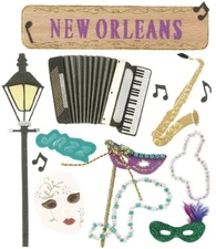 EK SUCCESS - JOLEE'S BOUTIQUE DIMENSIONAL STICKERS - NEW ORLEANS